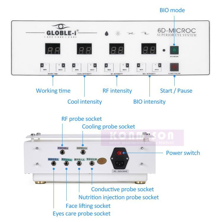 Golden Galvanic Salon Use Eyes Lifting Acne Treatment Machine