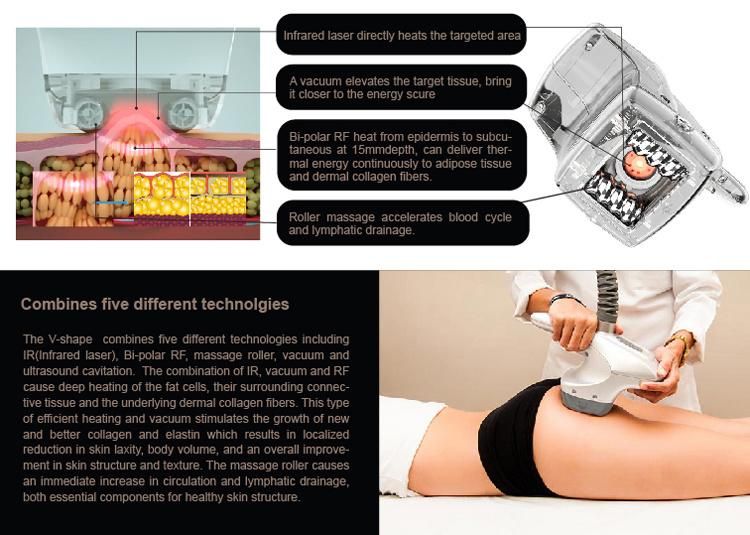 Cosmetic Radio Frequency RF Cavitation Belt Massage Beauty C8+ Slimming Body Care Roll Shaper Massage Machine