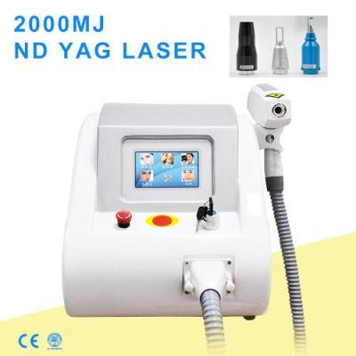 Ce Approved /1064/532nm Q-Switch ND YAG Laser Tattoo Removal