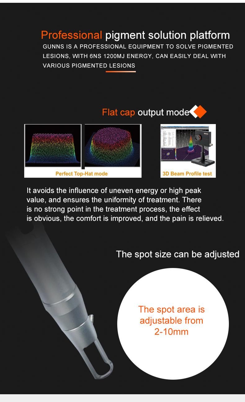 Q Switched ND YAG Laser Picosecond Laser Pico Laser Tattoo Removal ND YAG Q Switched Powerful Shot Laser