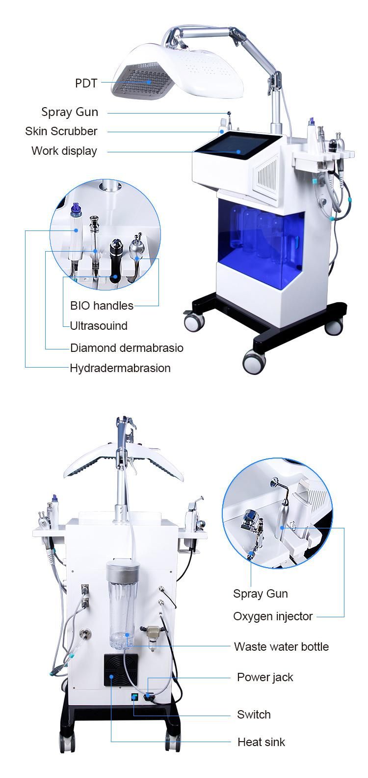 Beir Hydra Facial PDT LED Panel Light Facial Therapy Machine