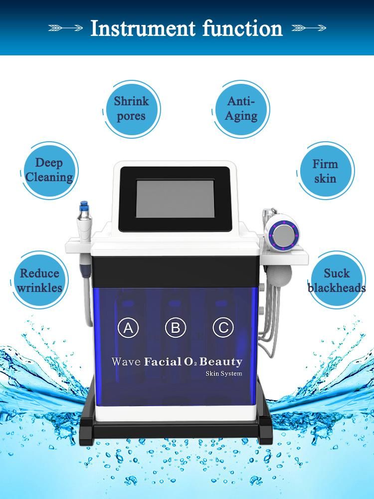 Portable 5 in 1 Multi Functional Machine with Cold Hammer for Facial Beauty Glowskin O Hydra Facial Machine SPA660