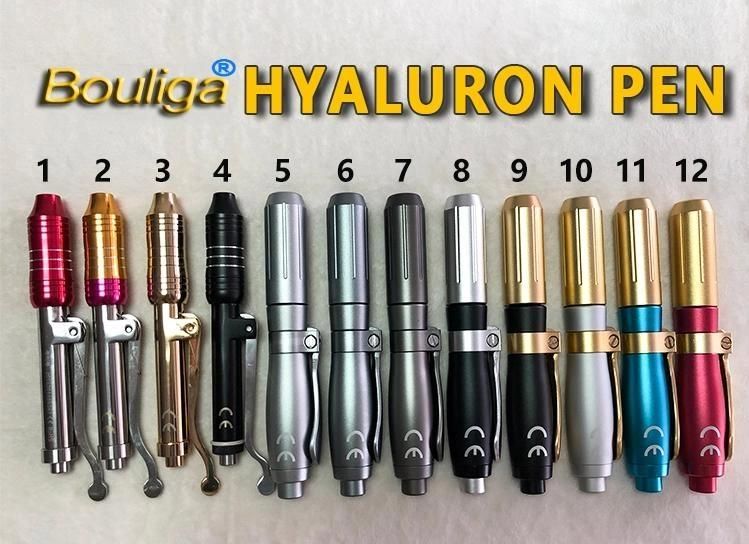 2 In1 Injection Hyaluronic Acid Pen Meso Gun 0.3ml&0.5ml Head Gold Meso Hyaluron Pen Gun Nebulizer Lip Injection Anti Wrinkle