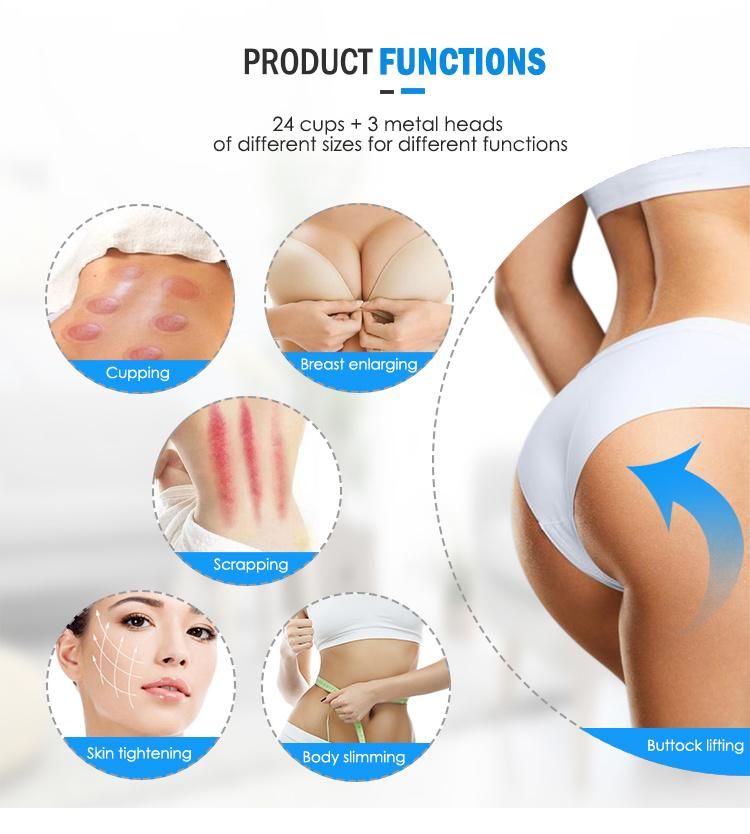 2022 Newest Vacuum Suction Cup Therapy Vacuum Butt Lifting Breast Enhancement Buttocks Enlargement Machine