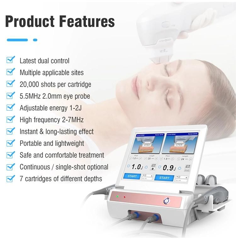 Portable 7D Hifu Multi-Functional Facial Beauty Machine Hifu (high intensity focused ultrasound)