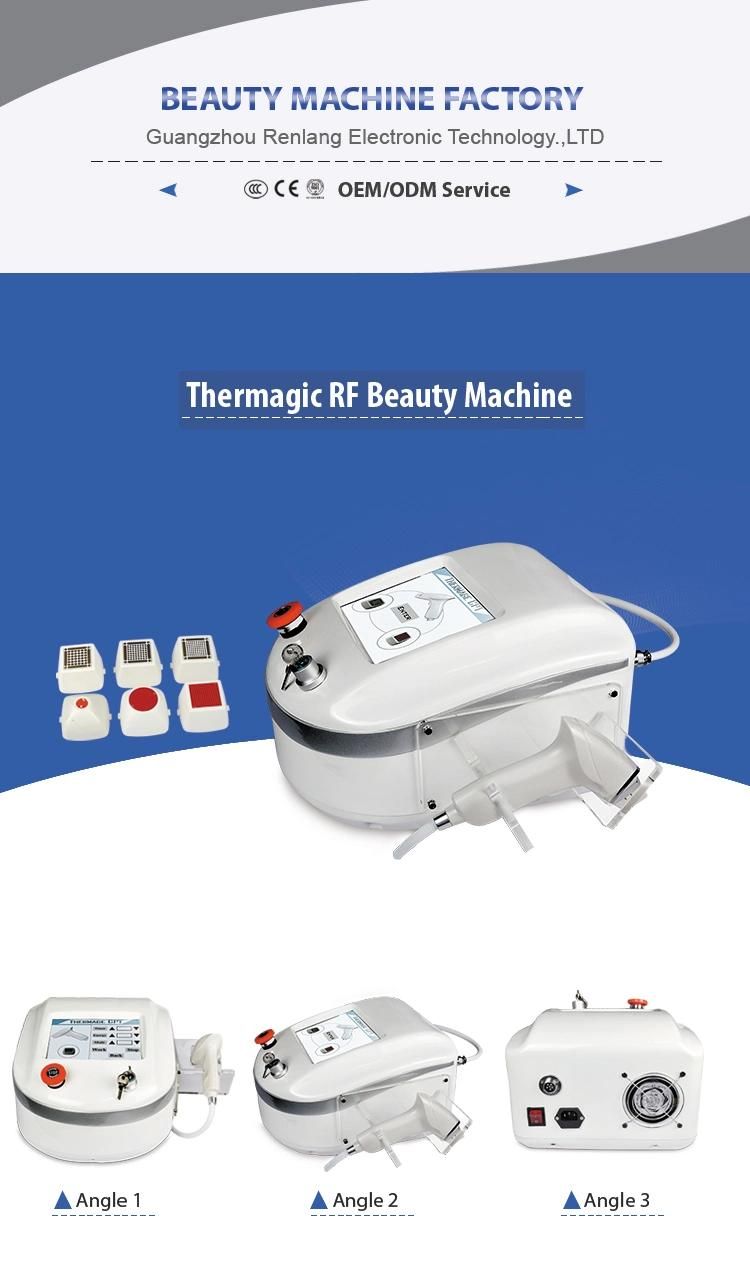 Portable Thermagic Microneedle RF Fractional Lifting Skin Rejuvenation Beauty Machine