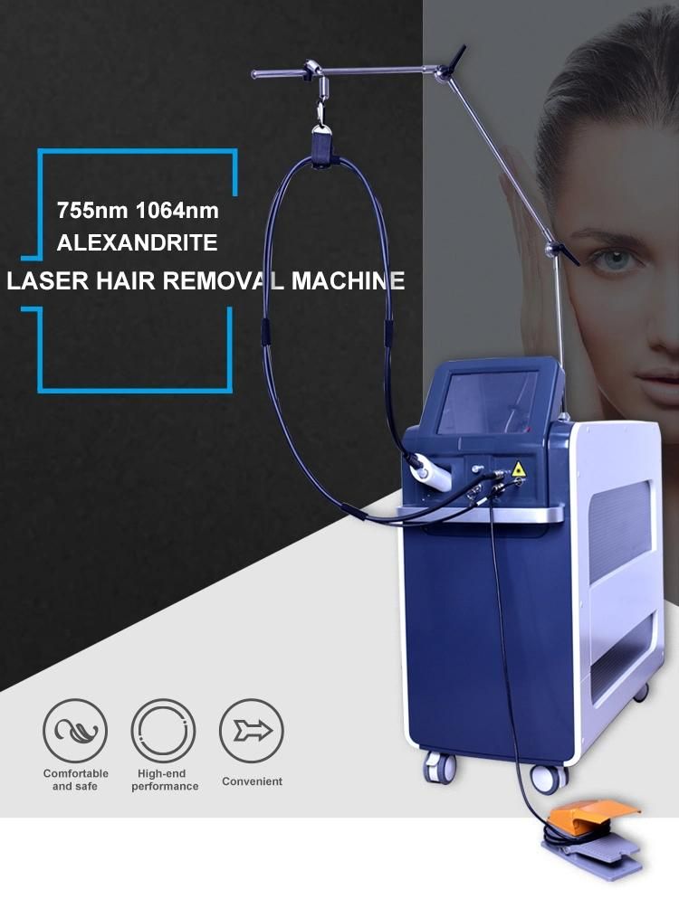 30% Discount Alex ND YAG 1064nm Alexandrite Laser Hair Removal with Nitrogen Cooling System