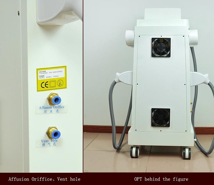 Professional IPL Shr E-Light Opt Double Handle Machine for Hair Removal