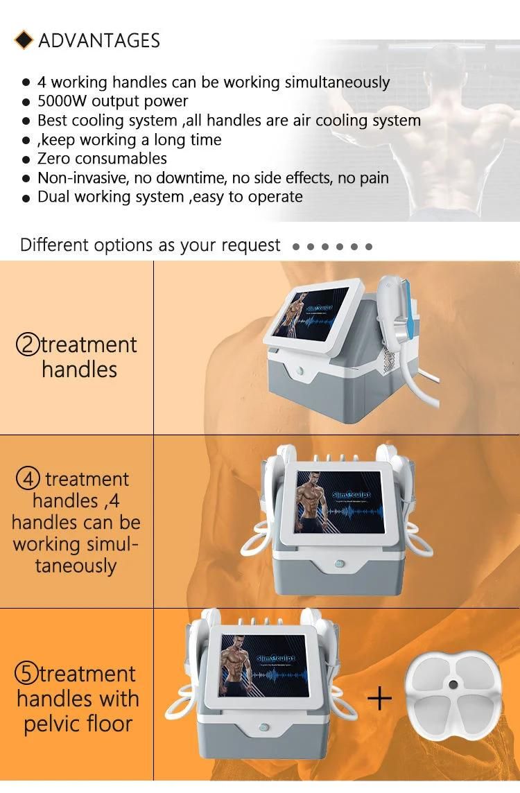 5 Handles Slimsculpt Em Muscle Stimulator Electromagnetic Muscle Stimulator