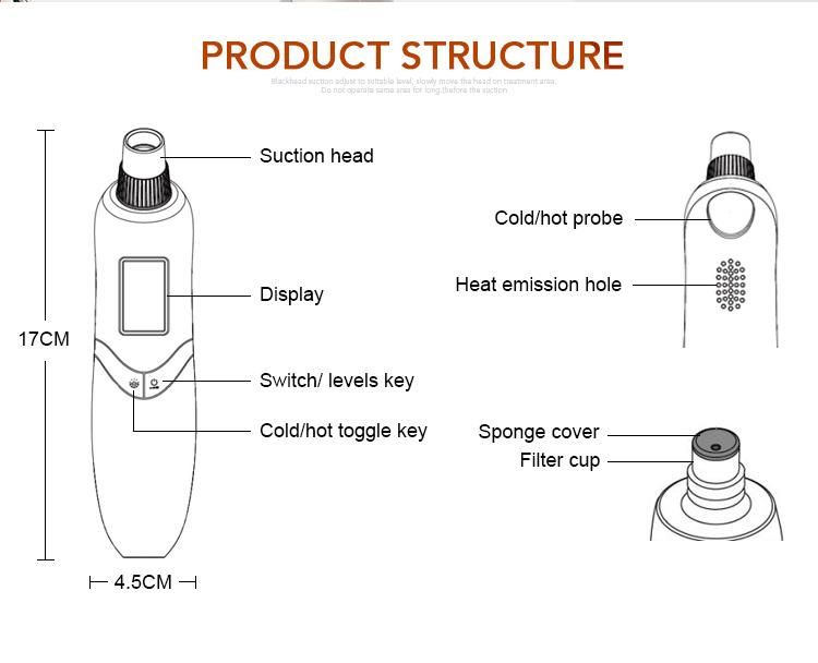 Portable Cold and Hot Blackhead Remover Face Cleaner