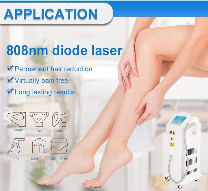 Beijing Sincoheren Alexandrite 808nm Diode Laser Hair Removal Machine for Female or Male All Type Skins with CE Certification Approved -Zzx