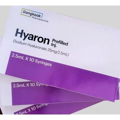 Hyaron Skin Booster Non Cross Linked Hyaluronic Acid Nose Hyaluronic Acid Injection Lip Dermal Filler Prefilled Injection 2.5ml*10