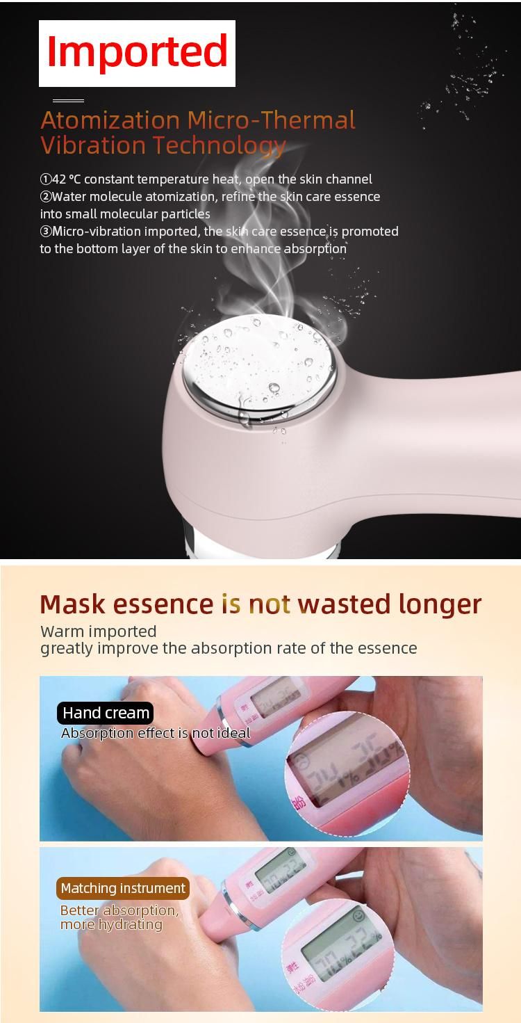 Newest Product Beauty Skin Care 2 in 1 Small Face Deep Cleansing Machine RF Devices