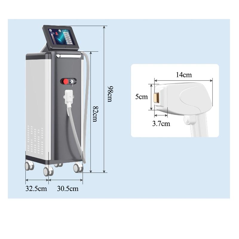 Germany 808nm Diode Laser All Kinds of Skin Smooth Glide Hair Removal Depilated