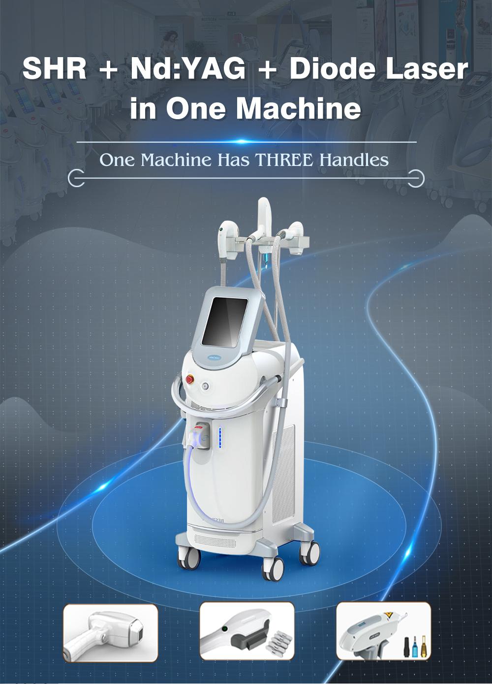 Shr Diode ND: YAG Laser Multi-Function Laser Beauty Equipment Diode Laser Hair Removal Machine