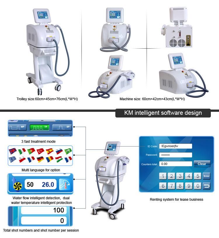 New Arrival Efficiently Painless Opt Shr Laser Machine