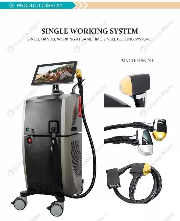 2022 Hot Dual Heads with 3 Wavelength 755nm 808nm 1064 Nm 1600W Diode Laser Hair Removal Machine