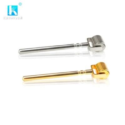 Seamless Metal Derma Roller 0.2mm 0.3mm High Quality Gold Face Acne Scar Micro Needling Derma Roller