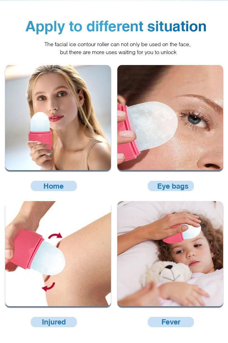 Cooling Silicone Facial Ice Globes Face Cube Facial Massage Ice Facial Cubes Roller