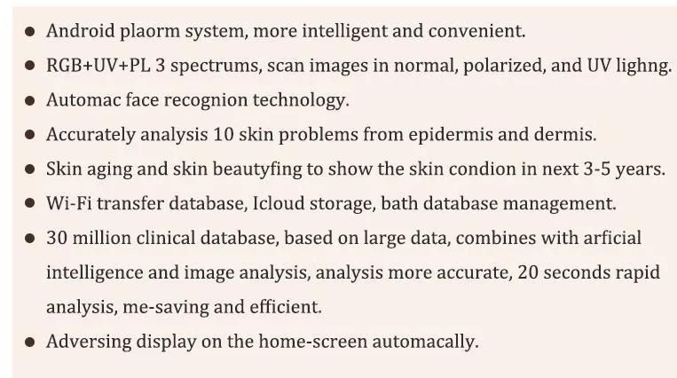 Sincoheren Skin Tester Facial Skin Camera Analyzer Machine CE Approval