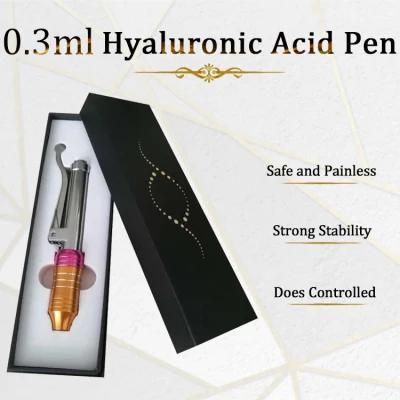 No-Needle Injection Gun Face Skin Wrinkle Anti Aging Ampuole Syringe 0.3ml Hyaluron Pen