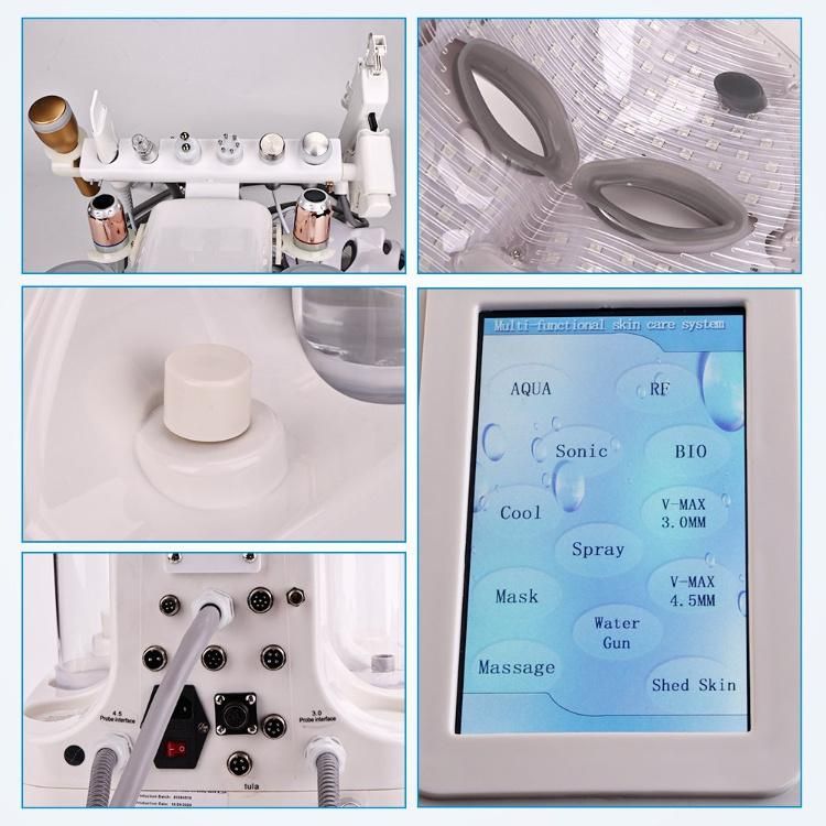 12 In1 Hydra Dermabrasion Oxygen Facial Machine with LED Mask