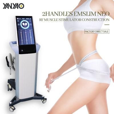2handles Emslim Neo with RF Muscle Stimulator Building EMS Body Sculpting Machine