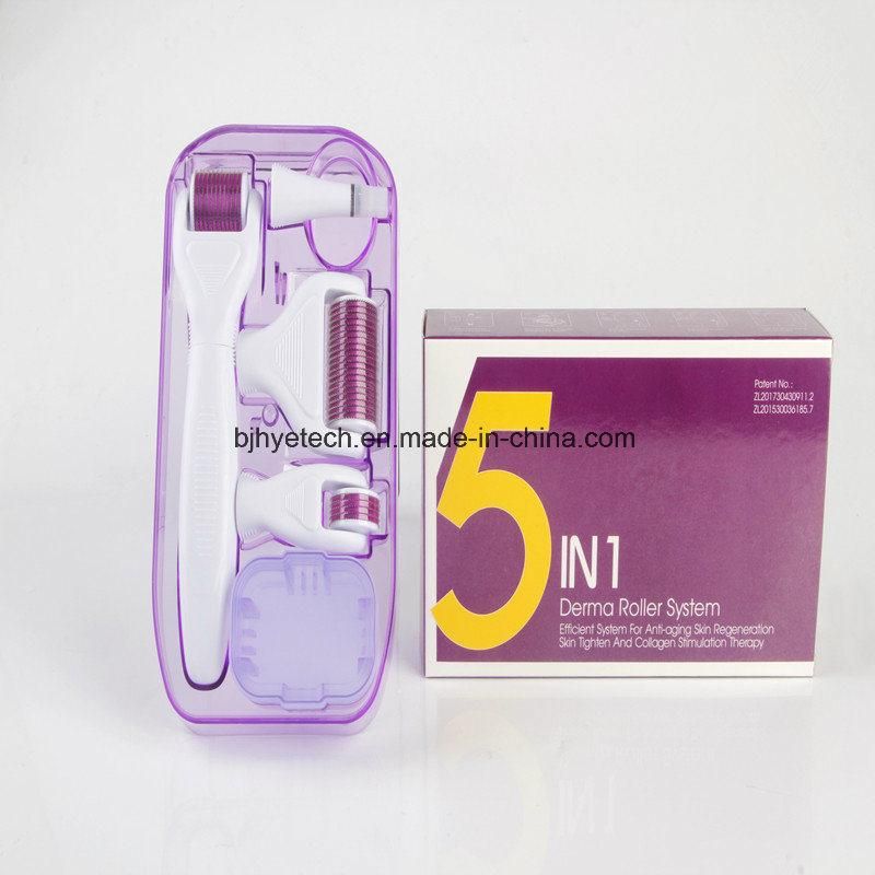 Home Clinic Use Derma Roller 5 in 1 Micro Needle Beauty Skin Roller