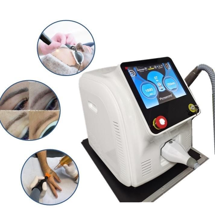 Portable Pico Laser 532nm1064nm Ndyag Laser Tattoo Removal Machine Price / Pico Second Laser for Eyebrow Tattoo Removal Laser