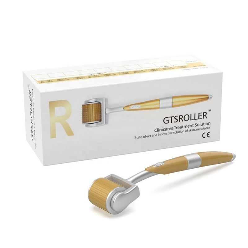 Charm Rmp3 Gts Roller 192 Medical Grade Titanium Gold Micro-Needle Derma Roller for Anti Aging