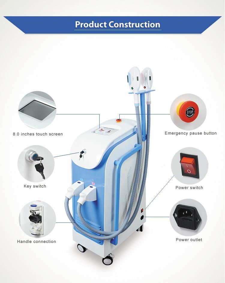 Factory Promotion Price IPL Hair Removal Beauty Machine with Double Handle