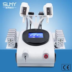 Portable Two Fat Freezing Cryolipolysis+40K Cavitation+RF+Lipo Laser Liposuction Weight Loss Machine