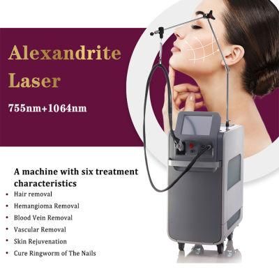 Consultant Dr. Dual 1064nm 755nm Alexandrite Laser Cooling Air Hair Removal Machine ND: YAG Laser