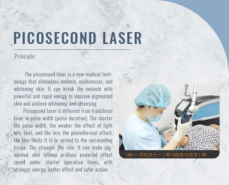 New Design Portable Picosecond Laser 755nm for Freckle Removal