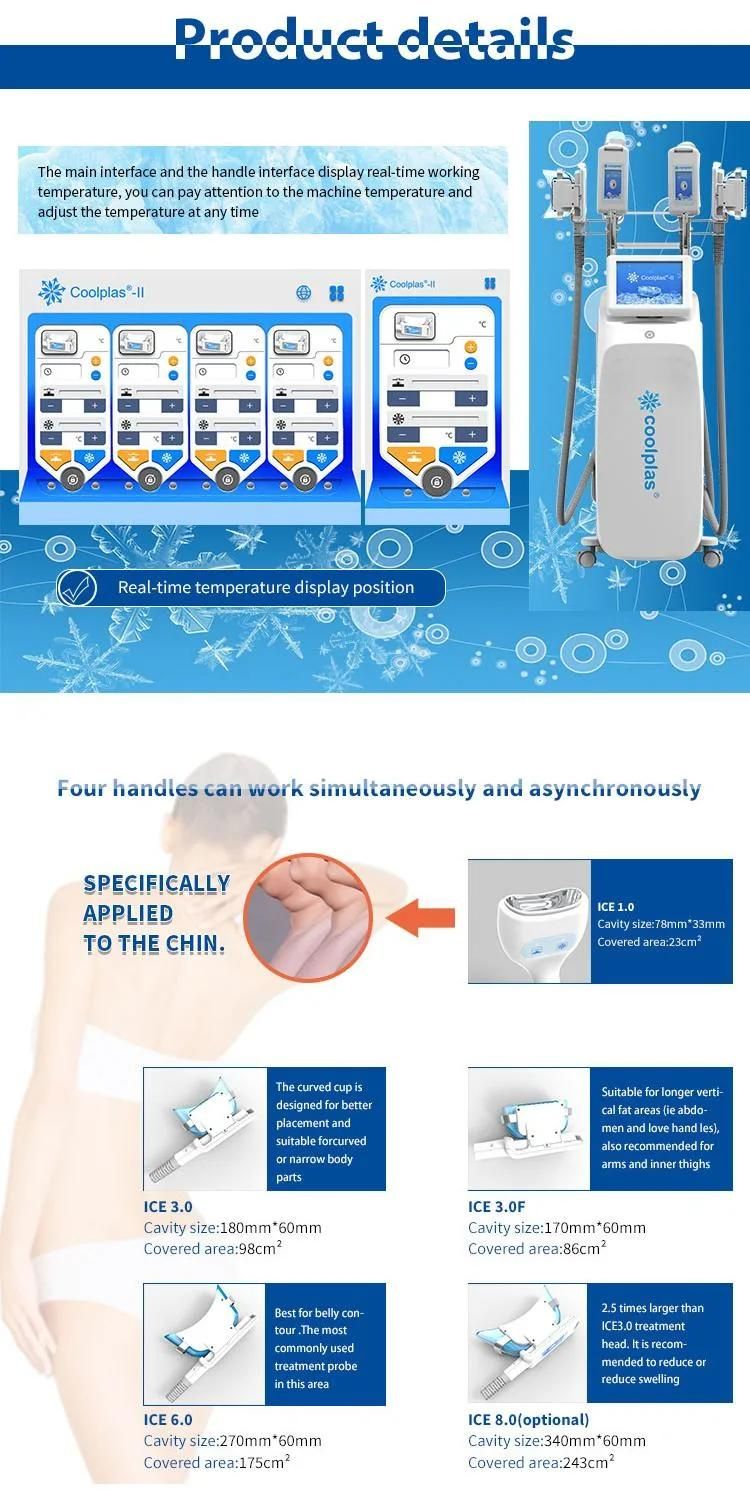 Sincoheren Coolplas Unique Body Sculpting Cryotherapy Weight Loss Slimming Fat Cryo Skin Cooling Device Criolipolisis Coolplas Machine