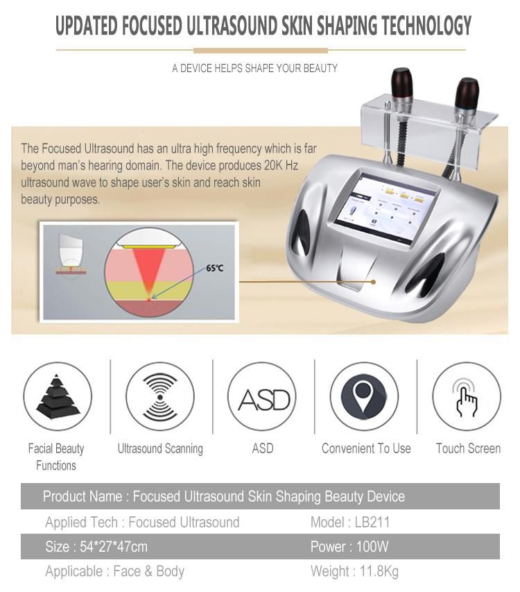 Hot Sale V-Max Face Care Ultrasound Device for Skin Rejuvenation