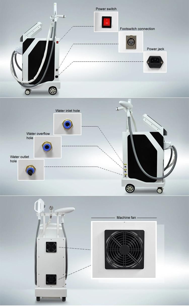 Hot Popular Shr Elight IPL ND YAG Laser RF 3 In1 Beauty Machine