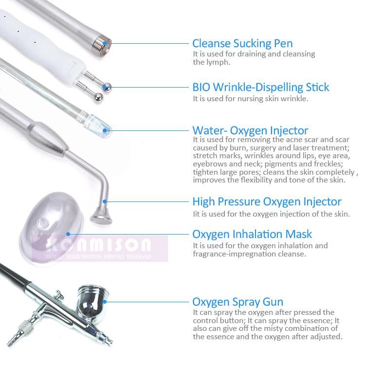 Water Oxygen Jet 99% Pure Oxygen Jet Sprayer Peel Machine