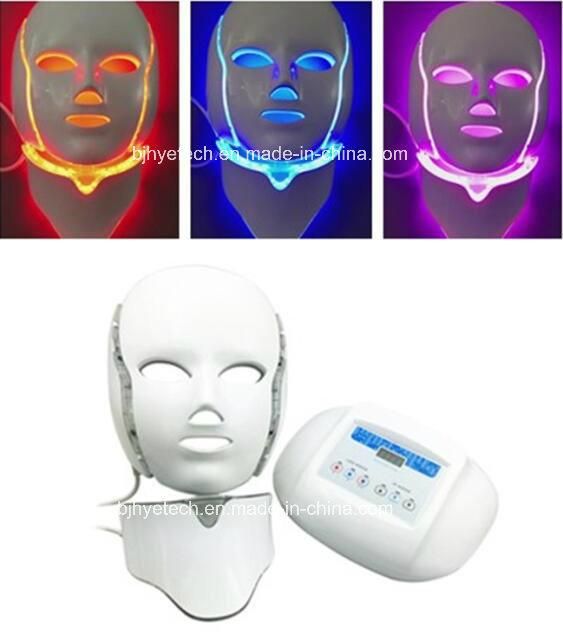 3 Colors PDT Photon Facial Neck Mask Smart System LED Light Therapy Mask