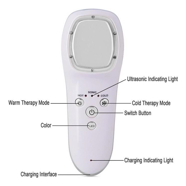 Home Use Anti-Aging Beauty Facial Machine Hot Cold Hammer