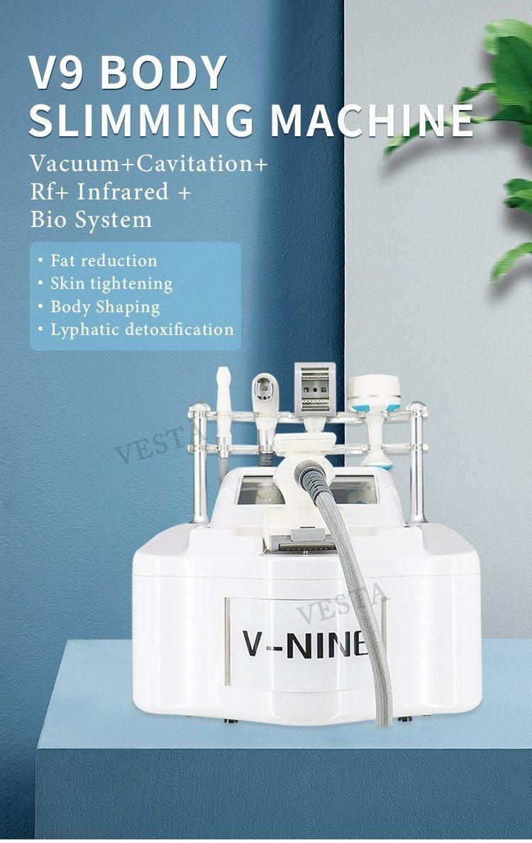 V9 Body Slimming Machine with 40kHz Cavitation Head for Fat Reduction