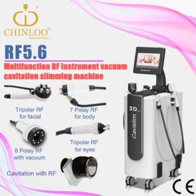 RF5.6 Tripolar Radio Frequency 4D Ultrasound Machine for Slimming Vacuum Cavitation