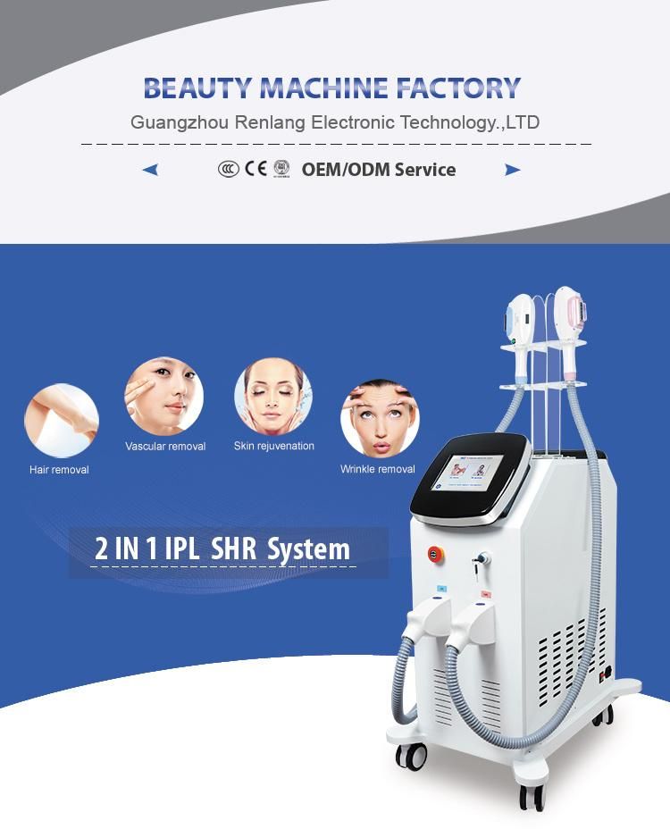 Double Handles Skin Rejuvenation and Hair Removal Machine