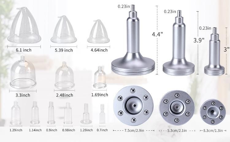 Vacuum Cupping Therapy Breast Lift Machine with Buttock Cups