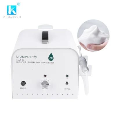 Instant Result H2 O2 Foaming Oxyhydrogen Bubble Skin Management Machine for Skin Cleaning