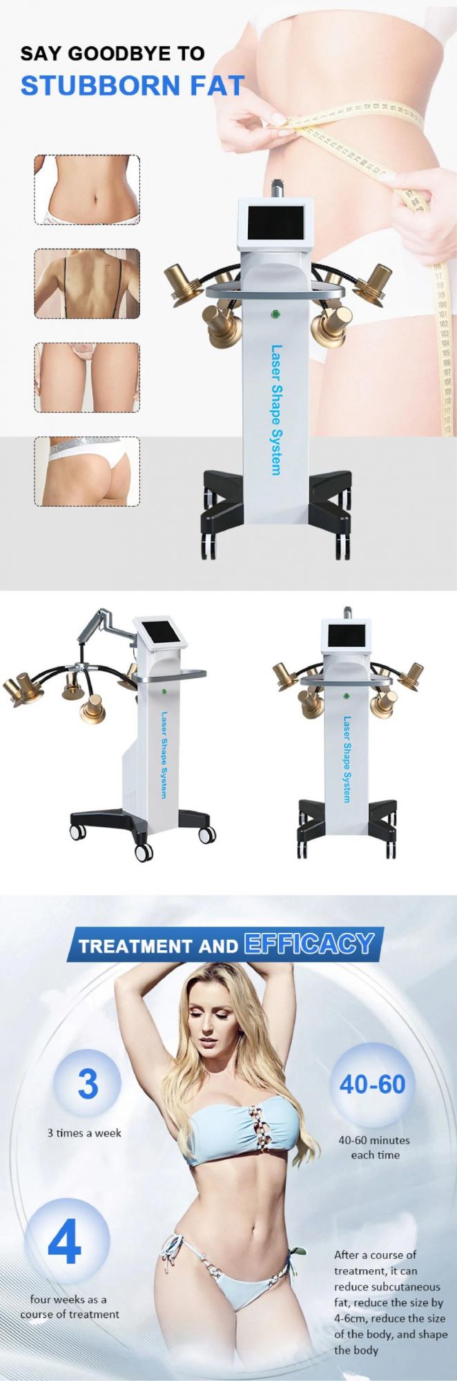 6D 532nm Laser Slimming Lipo Laser Machine for Non-Invasive Fat Reduction