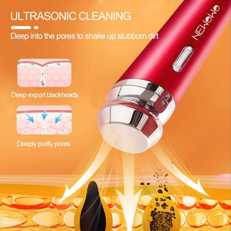 Wholesale Multifunction 3 in 1 Cleansing Massage Essence Import Lifting Face-Lift LED Ion EMS Sonic Facial Skin Care Ultrasound Beauty Instrument Home Use