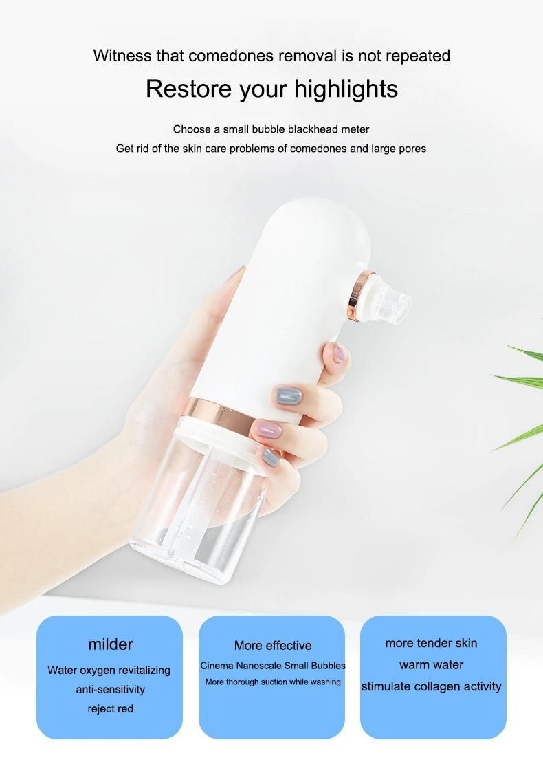 Electric Remove Comedones Instrument Pore Grease Cleaning Oxygen Injection Small Bubble Beauty Machine Skin Care Personal Care Blackhead Absorber