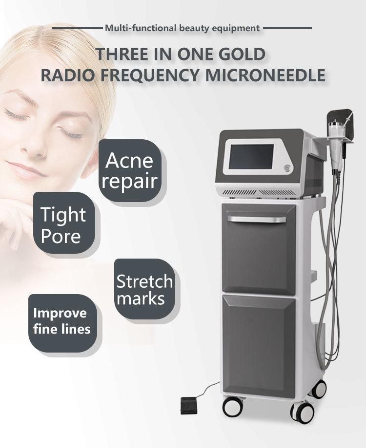 Fractional Gold Micro-Needle RF Acne Machine for Wrinkle Removal