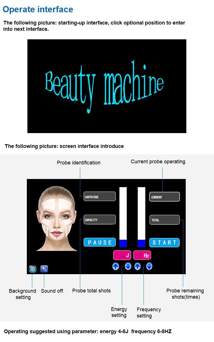 Factory Direct Sale Portable Ultrasound Hi Fu Beauty Machine